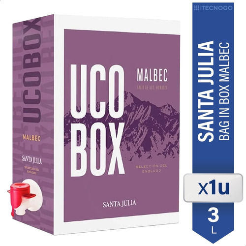 Vino Uco Santa Julia Bag In Box Malbec - 01almacen