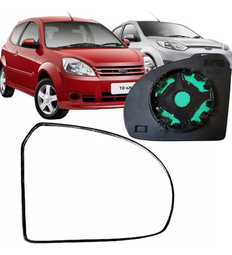 Imagen 2 de 7 de Vidrio Espejo Para Ford Fiesta 2003 A 2012 Y Ka 08 Al 15 Der