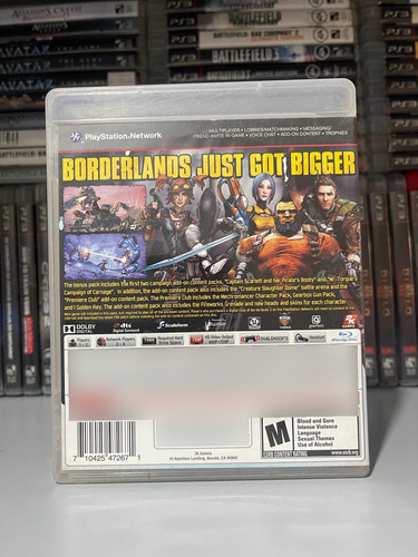 Ps3 Borderlands 2 Add-on Content Pack Físico Disco De Dlc