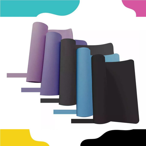 Colchoneta Mat Yoga Goma Eva 173 X 8 Mm Variedad Colores Color Azul