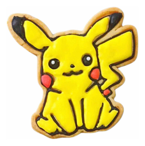 Galleta Decorada - Pikachu- Pokémon Fiesta - 8pz
