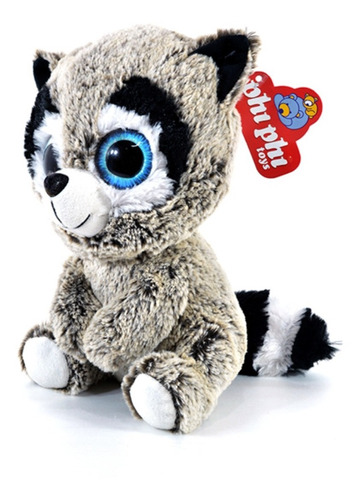 Mapache Peluche Ojos Grandes 24 Cm Phi Phi Toys La Plata