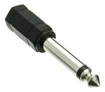 Comprar Adaptador Mini Plug 3.5 Jack Hembra A Plug 6.5 Macho Mono
