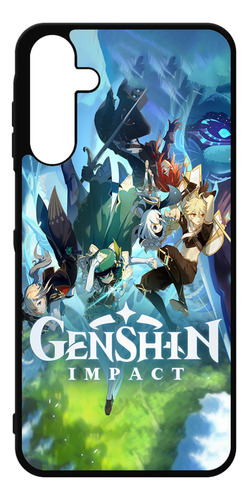 Funda Genshin Impact Compatible Con Xiaomi Case Tpu Negro Redmi Note 11 Pro 5g