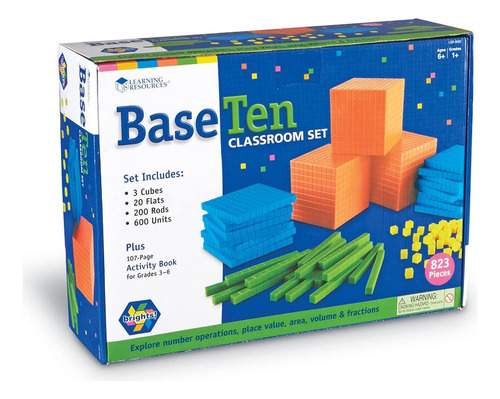 Learning Resources Brights Base - Juego De Aula Para Diez Es