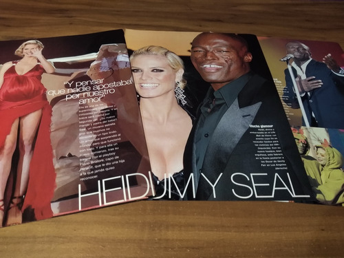 (n289) Heidi Klum & Seal * Clippings Revista 3 Pgs * 2005