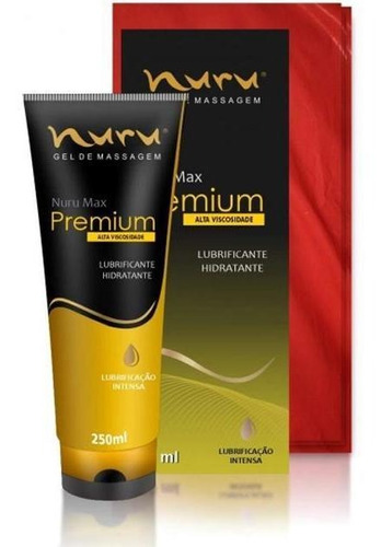 Gel Massagem Nuru Max Premium Deslizante Corpo A Corpo 250m