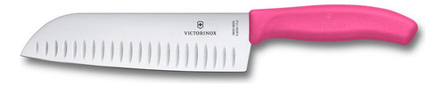 Cuchillo Victorinox Santoku Rosado Color Rosa