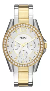 Reloj Fossil Es3204 Para Mujer Multifuncion Cuarzo 100mts Mineral Acero Inoxidable