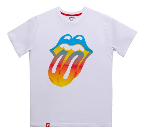 The Rolling Stones Lengua Color Remera Hombre El Danzante