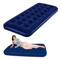 Comprar Colchão Inflável Solteiro - Colchão De Ar Cor Azul