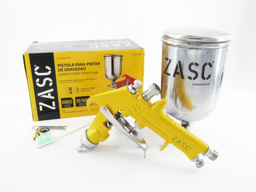 Pistola Para Pintar Por Gravedad 400ml Zasc