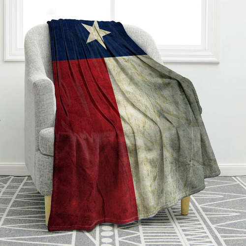Jekeno Manta Con Bandera De Texas, Cómoda Y Cálida, Con Esta