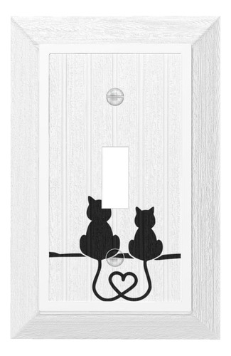 Placa Decorativa Para Interruptor De Luz De Palanca De Gato