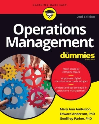 Operations Management For Dummies - (libro En Inglés)