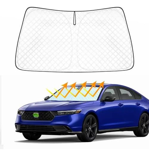 Windshield Sun Shade Custom Fit For Honda Accord Sedan ...