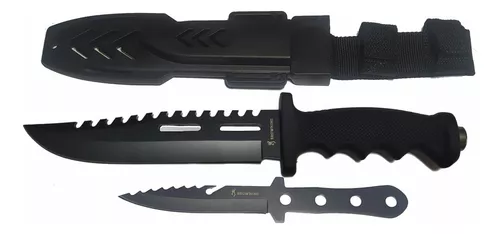 Cuchillo Cazador 3 Bowie Deluxe Combate Caza Outdoor Monte