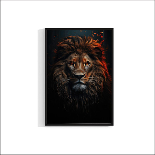 Quadro Decorativo (leão De Judá) (medio) (tamanho 60x40cm)