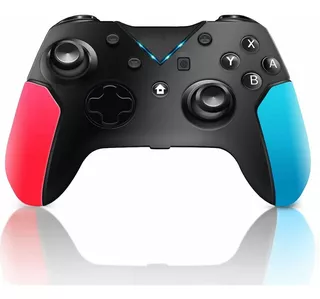 Control joystick inalámbrico Monbelle Gamepad02 Bluetooth negro y rojo y azul