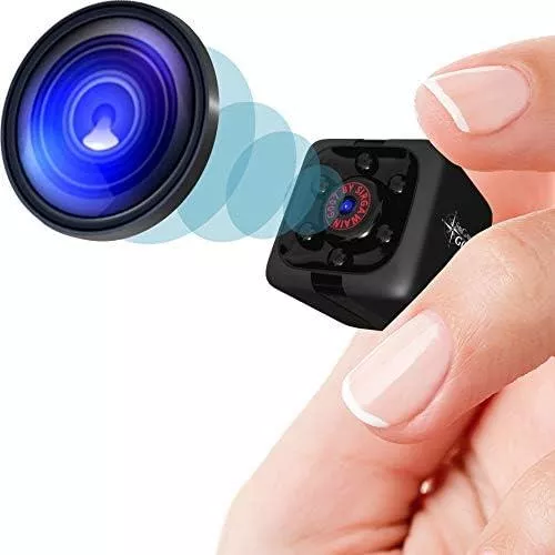 La mini cámara espía incluye tarjeta SD de 32 G, cámara oculta de audio y  video HD, detección de movimiento de visión nocturna, cámara de vigilancia