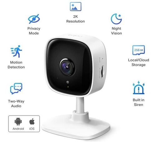 Camara Vigilancia Wifi Vision Nocturna 3mp Tp-link Tapo C110