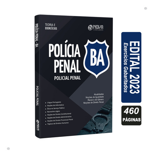 Apostila Polícia Penal - Ba 2023 - Policial Penal, De Professores Especializados., Vol. Único. Editora Nova Concursos, Capa Mole, Edição Oficial Em Português, 2023