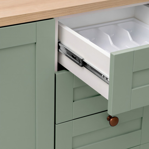 Cozinha Modulada 2 Peças Com Balcão E Armário Aéreo