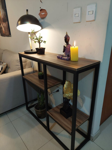 Recibidor De Sala De 3 Niveles De Metal 100x30x93
