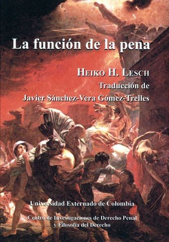 Libro Función De La Pena. Estudios No.17, La