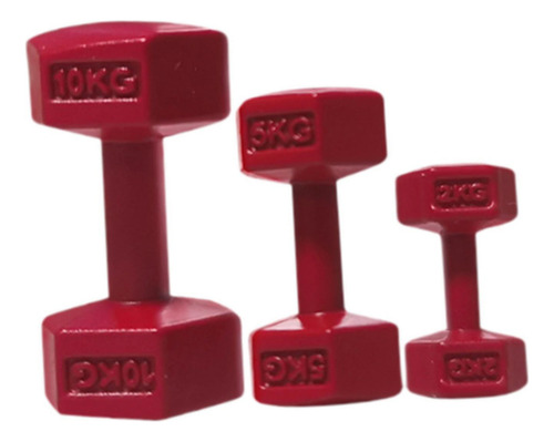3 X 3pcs Sports Playset Bonitos Halteres Em Miniatura Para