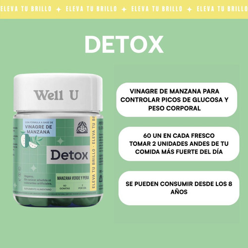 Pack X 2 Gomitas Betacaroteno + Vinagre De Manzana Well U