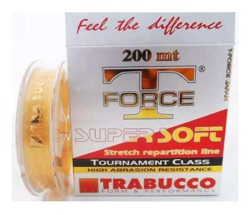 Linha Trabucco Nylon Tforce Super Soft 0,25 200m Cor.dourado Cor Dourado