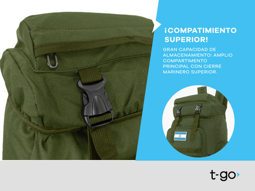 Mochila Camping Mochilero Litros 70 Camping Trekking +envio Verde