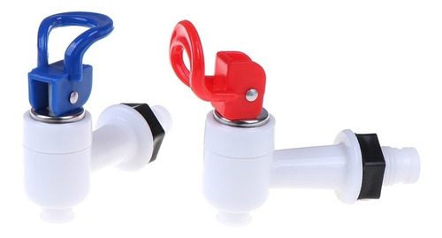 Kit 2x Llaves Dispensador Agua Frio/caliente Llave Roja/azul