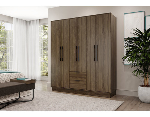 Ropero Closet Bertolini 1138 6 Puertas Legno