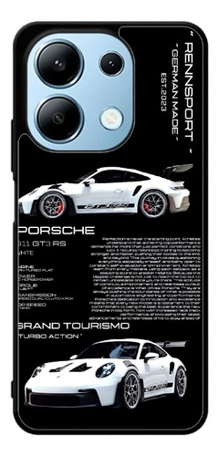 Funda Celular Diseño Coches Alemania Porsche Carreras Gt3 Rs 911 Color Blanco Para Xiaomi