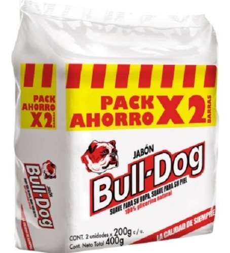 Jabon Bull Dog Pack X2  400grs