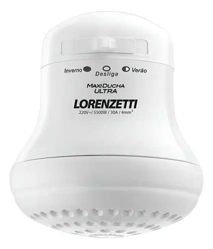 Lorenzetti Maxi Ducha Ultra Branco 5500w 220v 5.5 Kw