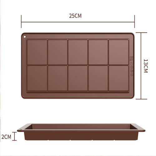 Molde Barras De Chocolate De Silicone - Molde De Gelo Para C