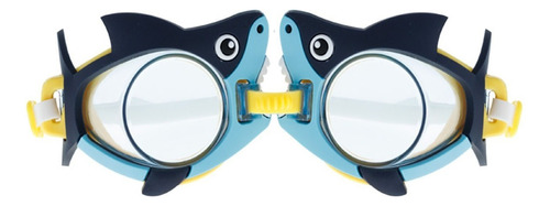 Óculos De Natação Infantil Alta Visibilidade Vedação Tubarão