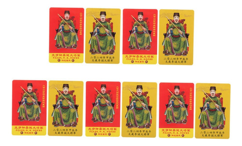 10 Piezas Tarjeta Del Año Del Dragón Tai Sui Tarjetas Pvc