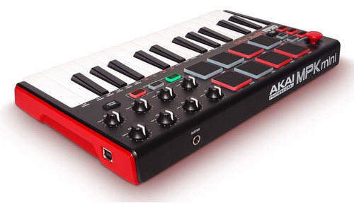 Akai Mpk Mini Teclado Controlador Midi Usb Pads Knobs 