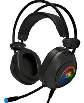 Comprar Fone de Ouvido Headset Gamer Fortrek Crusader com microfone Led RGB Rainbow anti ruído Adaptador P3 Compatível PC Notebook Consoles Xbox Playstation Cor Preto