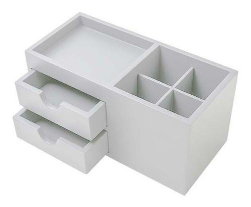 Organizador Mesa Escritório Mdf Laca Premium Branco