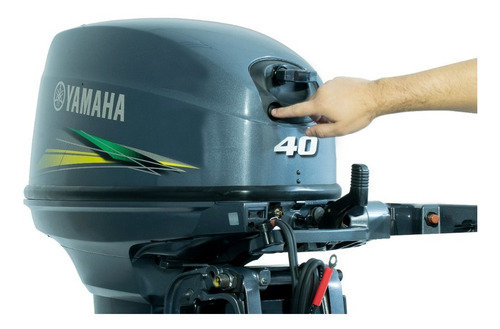 Imagem 2 de 8 de Motor De Popa Yamaha 40 Awhs Part Eletrica Com Manche