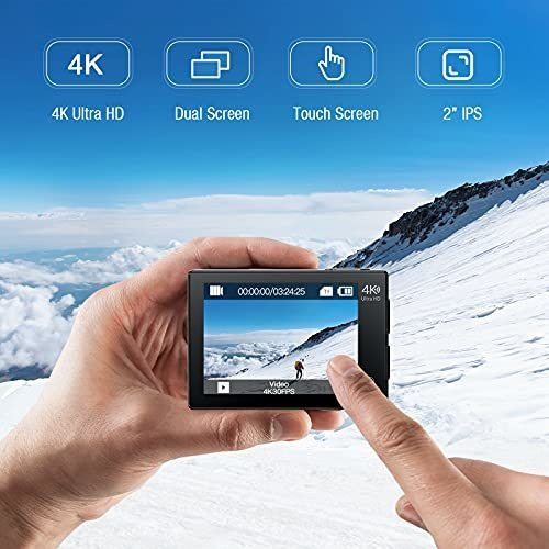Imagen 3 de 6 de Cámara Campark X40 Vlogging 4k 20mp Doble Pantalla Tactil Wi