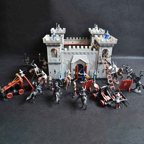 Ejrcito Playset, Plstico Medieval Castillo Juguetes Soldado