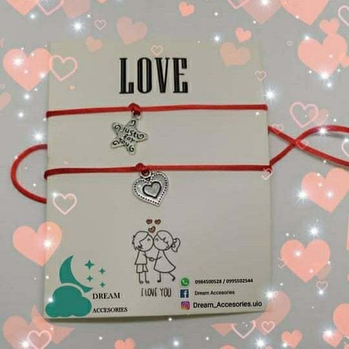 Pulseras De Hilo Rojo Para Novios, Buena Suerte