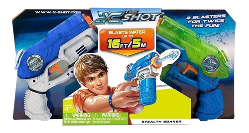 Pistola De Agua X-shot Stealth Soaker Doble X 2 Unidades