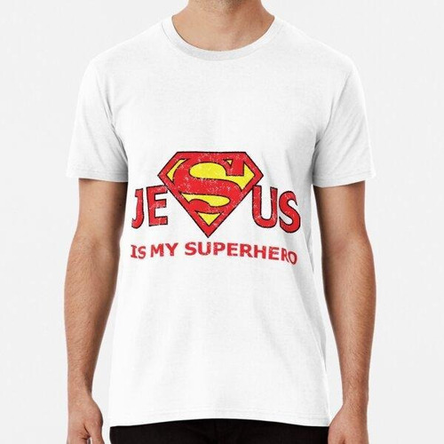 Remera Jesús Es Mi Superhéroe Cita Cristiana Divertida Dicie